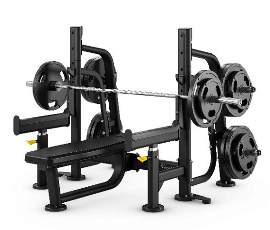 Скамья Vision Fitness VST600-FW88 олимпийская горизонтальная с опорой для страхующего