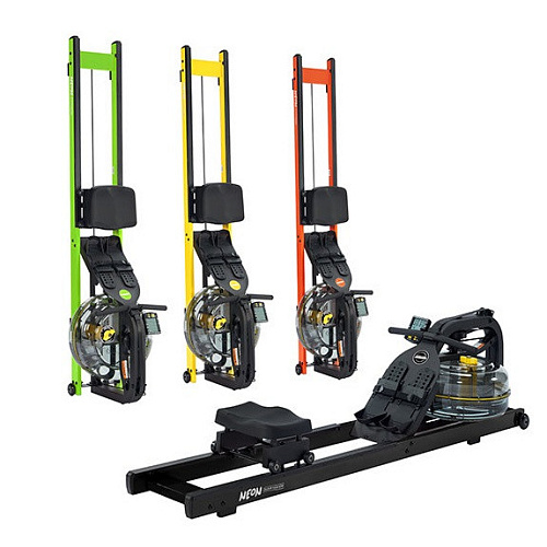 Гребной тренажер First Degree Fitness Neon Plus черный