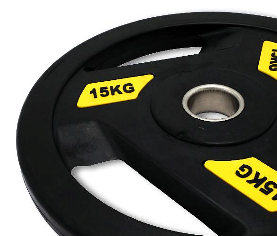 Диск обрезиненный с хватом Unix Fit PRO 15 кг, 51 мм фото3