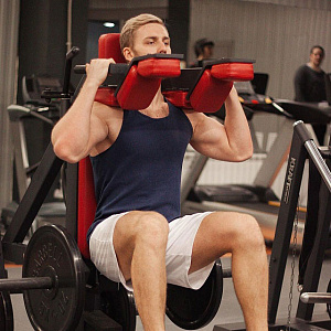 Купить Нагружаемый дисками тренажер Kraft Fitness Гак Присед KFPLFS в Москве