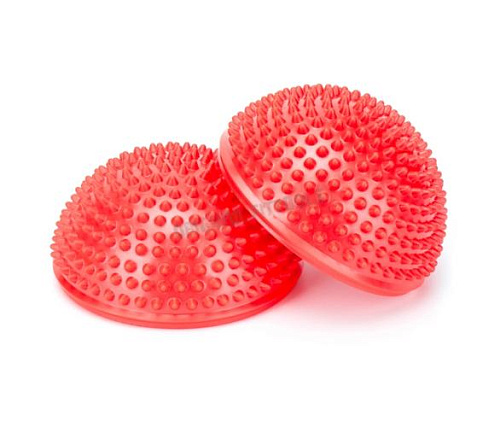 Купить Полусфера массажно-балансировочная Original FitTools (набор 2 шт) красный в Москве