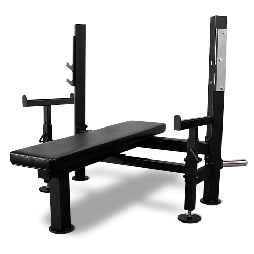 Купить Скамья для жима лёжа со страховочными упорами BRONZE GYM PARTNER ML-902 в Москве