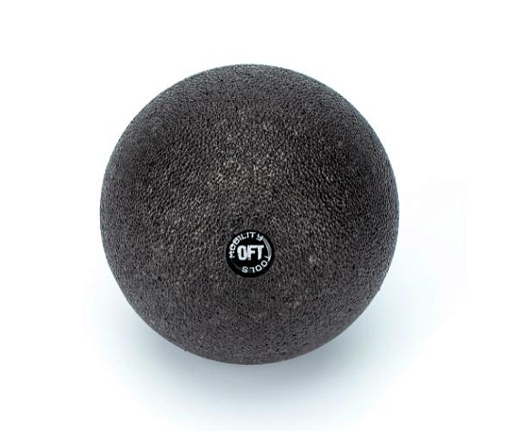 Original FitTools Шар массажный одинарный 10 см черный