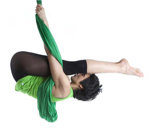 Йога гамак Targex, зеленый