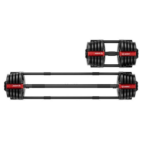Набор регулируемый штанга+гантель Hyfit 40 кг