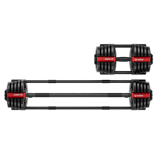 Набор регулируемый штанга+гантель Hyfit 40 кг фото2