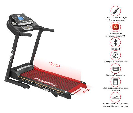 Беговая дорожка Unix Fit MX-520R фото10