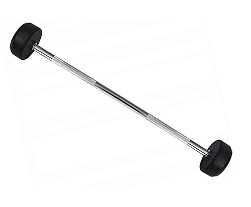 Комплект прямых фиксированных обрезиненных штанг Hasttings 5 шт от 10 до 30 кг