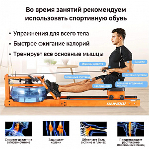 Купить Гребной тренажер DFC Runow Golden Wood в Москве