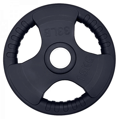 Диск олимпийский 15 кг Black Edition KRAFT Fitness