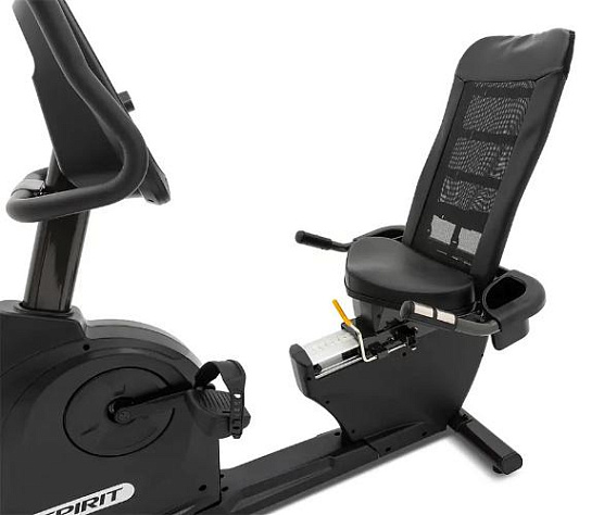 Велотренажер горизонтальный Spirit Fitness XBR25 черный фото7