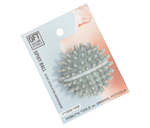 Мяч массажный Original FitTools 7 см средней жесткости