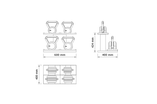 Набор гирь Pent LOVA POWER