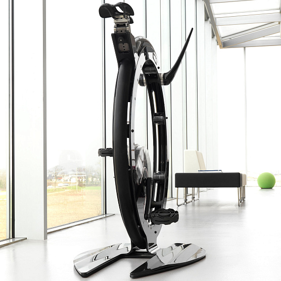 Велотренажер вертикальный Ciclotte Steel Traffic красный фото10