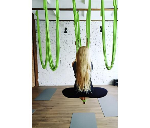 Купить Йога гамак Targex, лайм в Москве