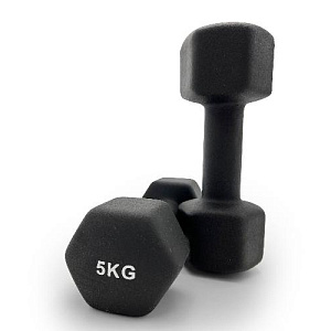 Купить Unix Fit Гантель неопреновая 5 кг / шт. Black в Москве