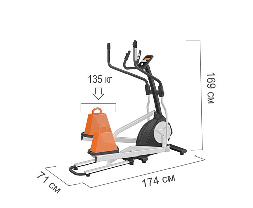 Эллиптический тренажер Proxima ENIMA II iPRO