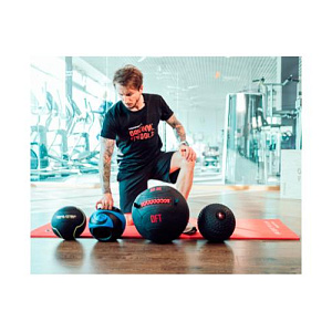 Купить Original FitTools Мяч тренировочный черный 1 кг в Москве