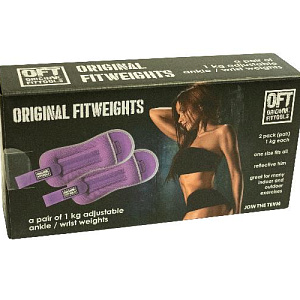 Купить Original FitTools Комплект утяжелителей весом 1 кг (пара) сиреневые в Москве