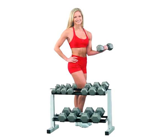Body Solid POWERLINE PDR282 ПОДСТАВКА ДЛЯ ГАНТЕЛЬНОГО РЯДА (5 ПАР)
