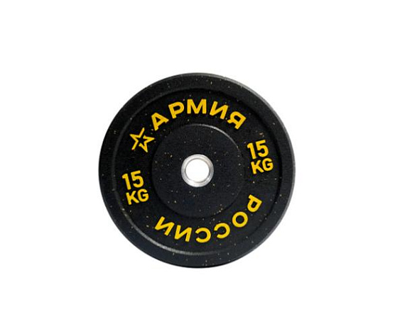 Диск бамперный Original FitTools Армия России 15 кг