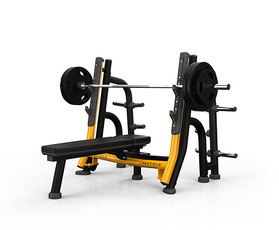 Силовой тренажер Matrix Fitness MAGNUM A678 Скамья горизонтальная для жима с доводчиком