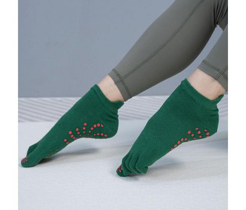 Носки для йоги Bloom LB7081-3 зеленые