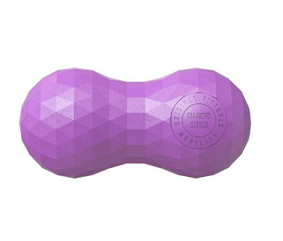 Набор из двух массажных мячей с кистевым эспандером Original FitTools пурпурный фото2