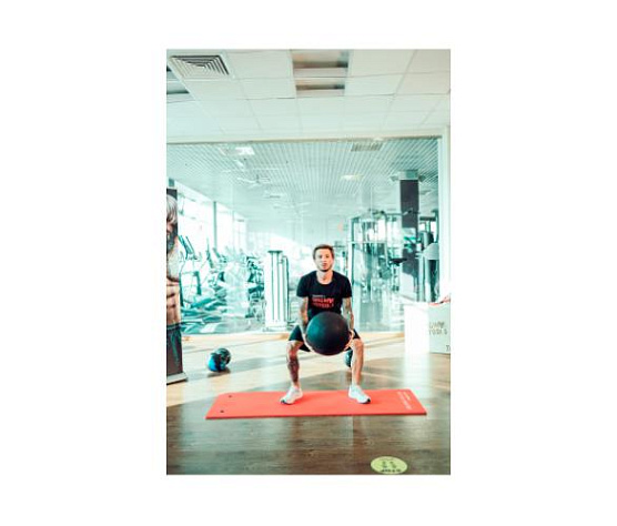 Тренировочный мяч Original FitTools Wall Ball Deluxe 10 кг фото7