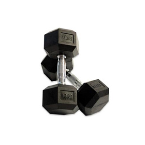 Купить Rebel Fitness Набор гексагональных гантелей 10 пар от 1 до 10 кг  в Москве