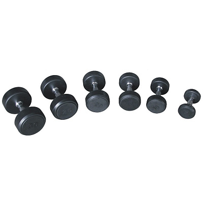 Набор обрезиненных гантелей 27,5-50 кг KRAFT Fitness