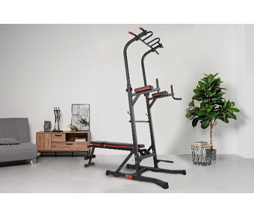 Турник-пресс-брусья со скамьей Unix Fit POWER TOWER 150P