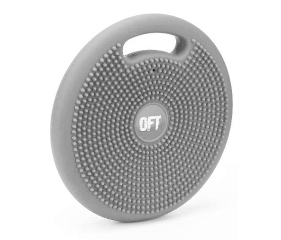 Подушка массажно-балансировочная с ручкой Original FitTools серая фото4