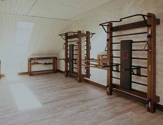 Шведская стенка с эспандерами, брусьями, скамьей и балетным станком Desire Eco Double Stretch фото2