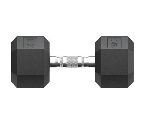 Гантель гексагональная обрезиненная Unix Fit 15 кг / шт.