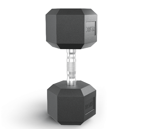 Гантель гексагональная обрезиненная Unix Fit 25 кг / шт.