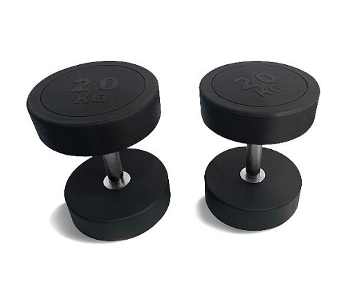 Купить Гантель круглая обрезиненная Unix Fit PRO 20 кг / шт. в Москве