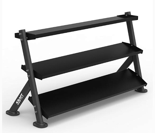 Стойка для хранения гирь и гантелей 3-ярусная Kraft Fitness KFTTDRYC PRO Купить Стойка для хранения гирь и гантелей 3-ярусная Kraft Fitness KFTTDRYC PRO в Москве