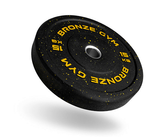 Bronze Gym Диск бамперный 15 кг BG-BMP-15