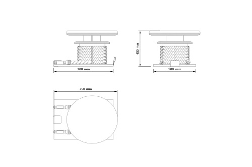 Боевой канат со стойкой Pent LINA SET