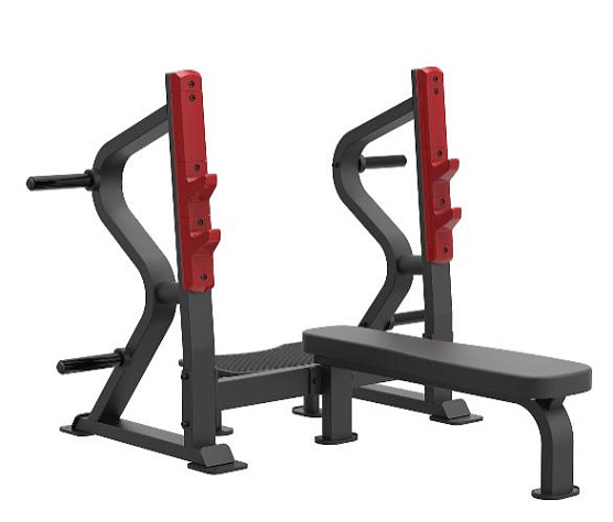 Олимпийская горизонтальная скамья для жима Aerofit Impulse SL7028 фото1
