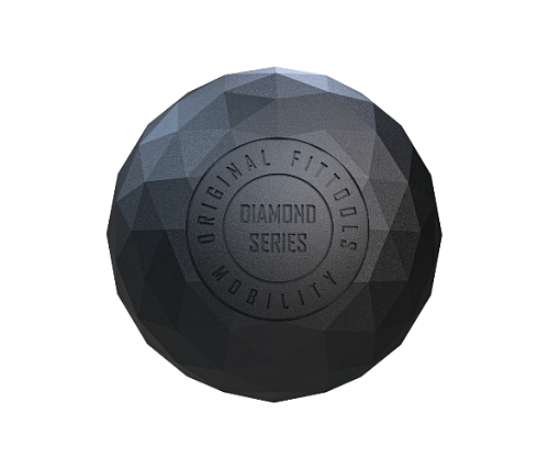 Набор из двух массажных мячей с кистевым эспандером Original FitTools черный