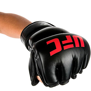 Купить UFC Перчатки MMA для грэпплинга 7 унций чёрные S/M в Москве