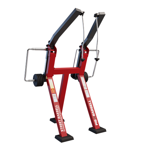 Веревочная вертикальная тяга в положении стоя с изменяемой нагрузкой MB Barbell StreetBarbell MB 7.46E