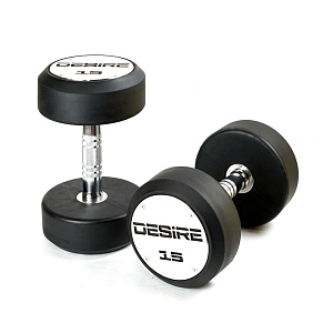 Купить Комплект круглых гантелей (8 пар) Desire Rubber Dumbbells в Москве