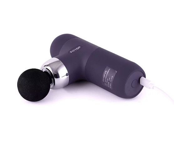 Перкуссионный массажер Fittop SuperHit Mini II синий фото4