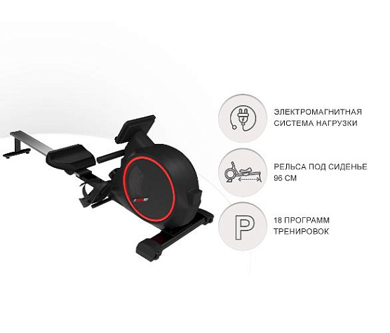 Гребной тренажер Unix Fit Techno Rower 410E фото11