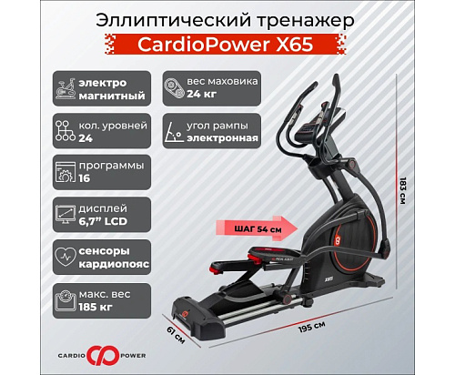 Эллиптический тренажер CardioPower X65