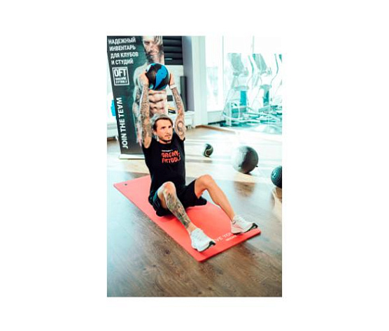 Мяч тренировочный медицинбол с хватами Original FitTools 7 кг фото9