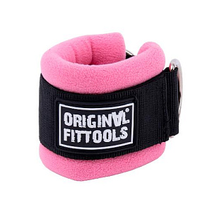 Купить Original FitTools Ремень для тренировки мышц рук регулируемый розовый (D-кольцо) в Москве